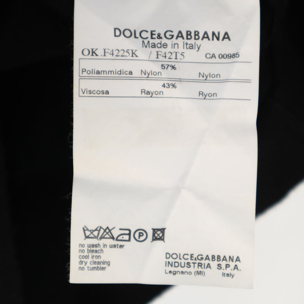 DOLCE&GABBANA ドルチェアンドガッバーナ イタリア製 長袖 Vネック ニット 40 ブラック セーター レディース