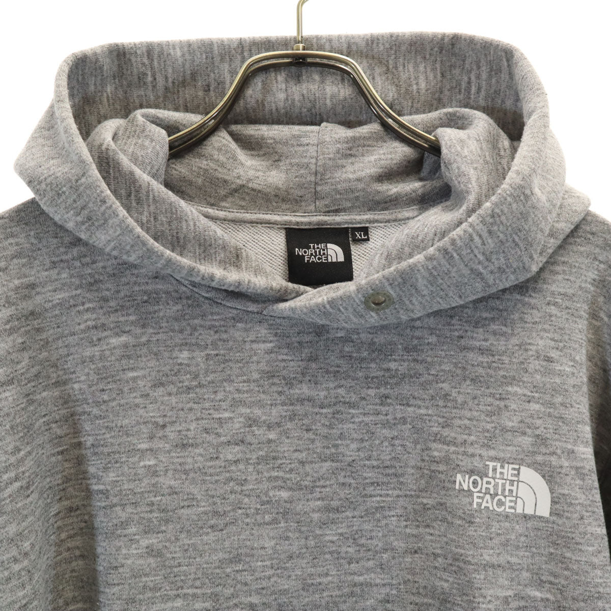 THE NORTH FACE ノースフェイス バックスクエアロゴ 長袖 スウェットパーカー XL グレー NT12238 アウトドア メンズ