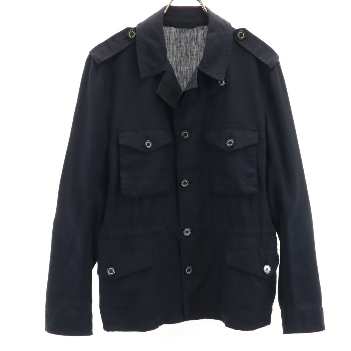MACKINTOSH PHILOSOPHY マッキントッシュフィロソフィー リネンブレンド フィールドジャケット 40 ネイビー メンズ