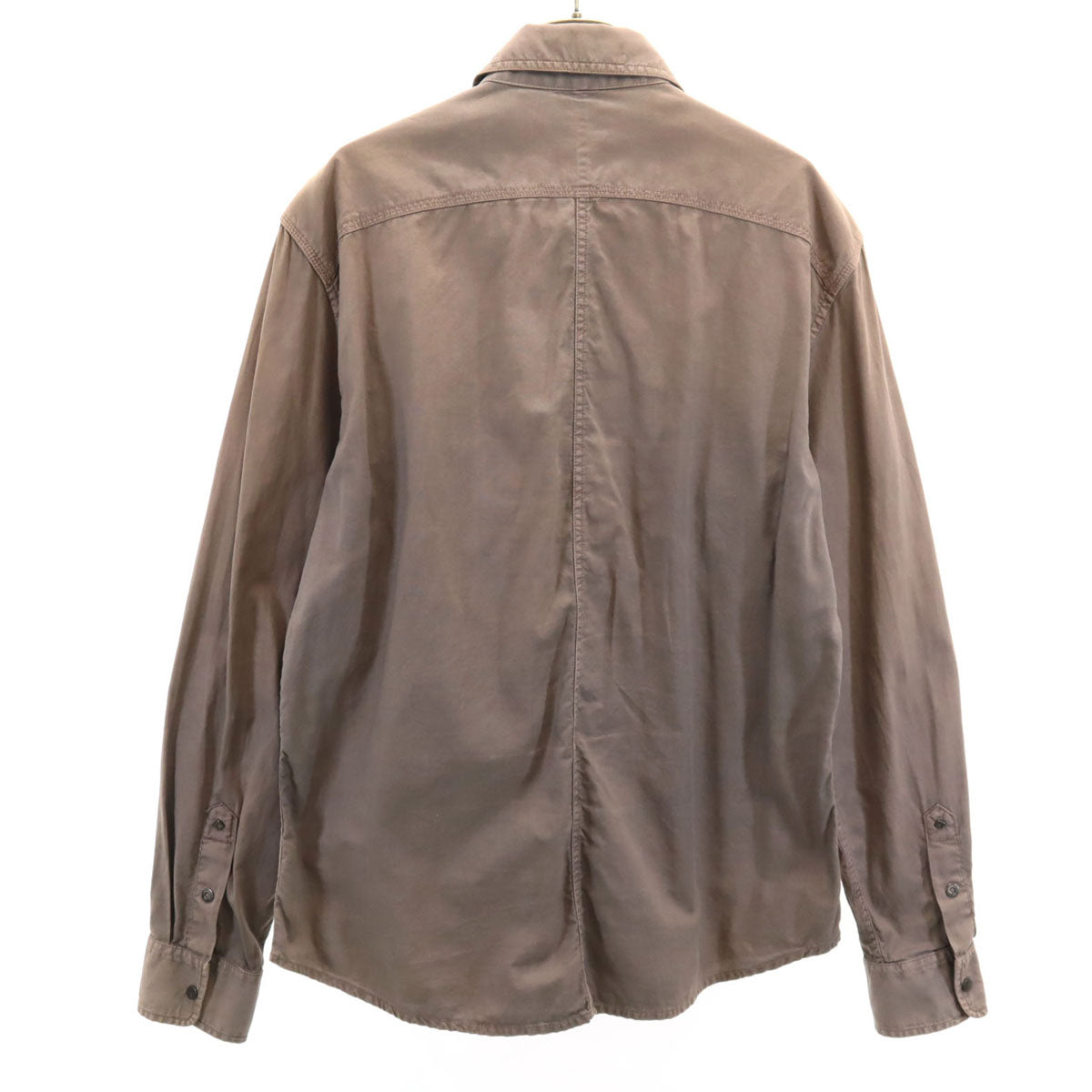 ARMANI EXCHANGE アルマーニエクスチェンジ 長袖 シャツ M アッシュブラウン メンズ