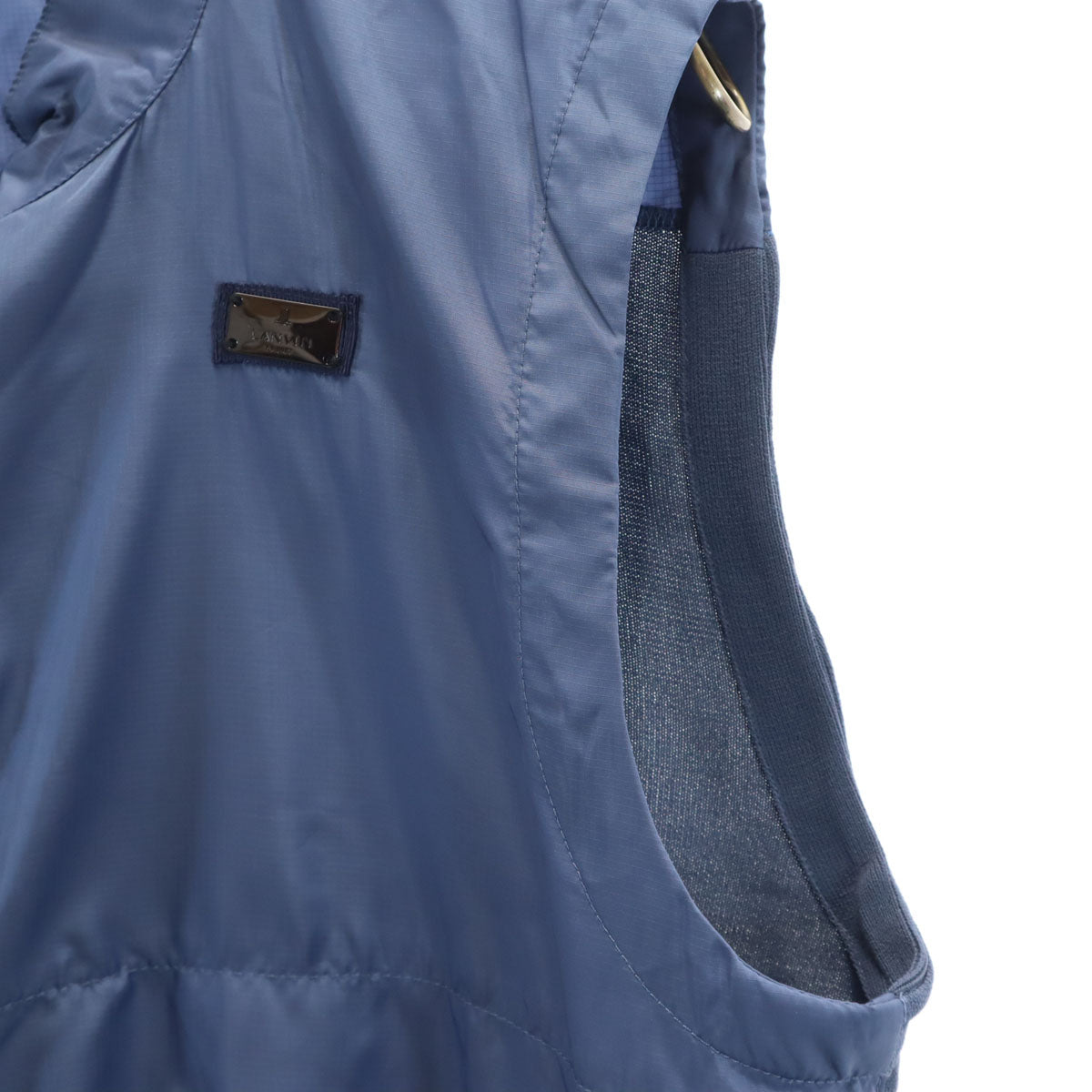 美品 LANVIN SPORT ランバンスポール ベスト 40 ネイビー メンズ