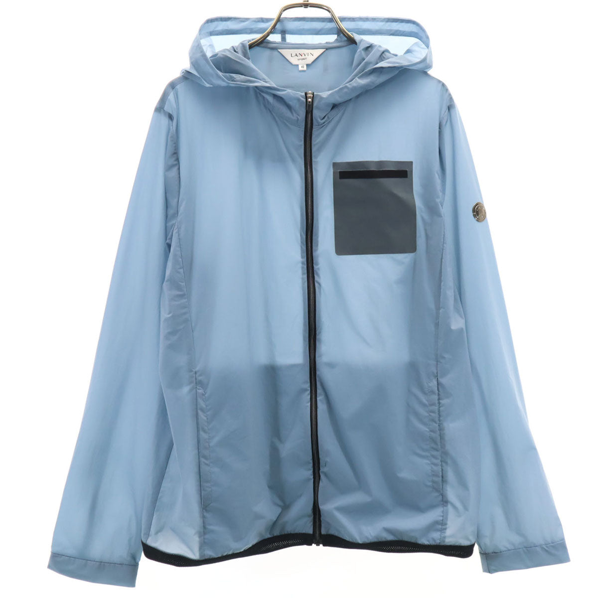 LANVIN SPORT ランバンスポール ウインドブレーカー 40 ブルーグレー ジャケット メンズ