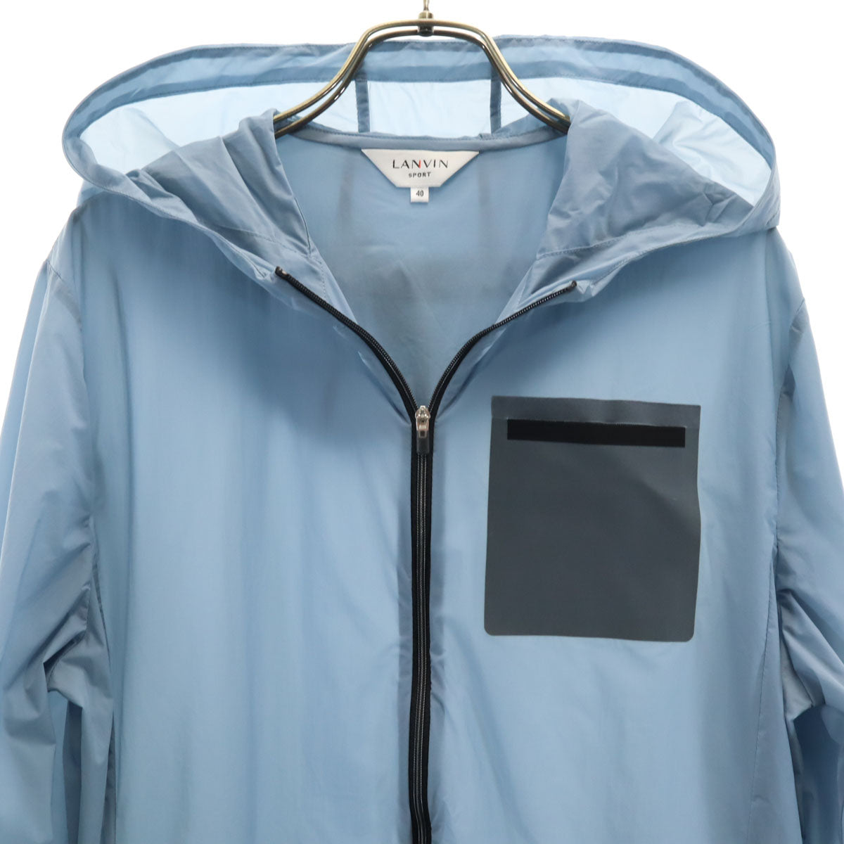 LANVIN SPORT ランバンスポール ウインドブレーカー 40 ブルーグレー ジャケット メンズ