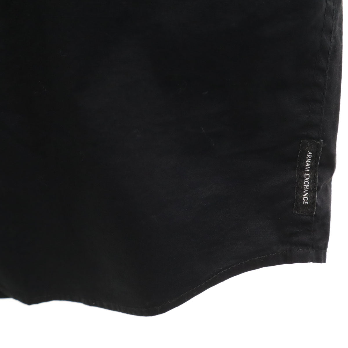 ARMANI EXCHANGE アルマーニエクスチェンジ 長袖 スタッズ付き シャツ L ブラック メンズ