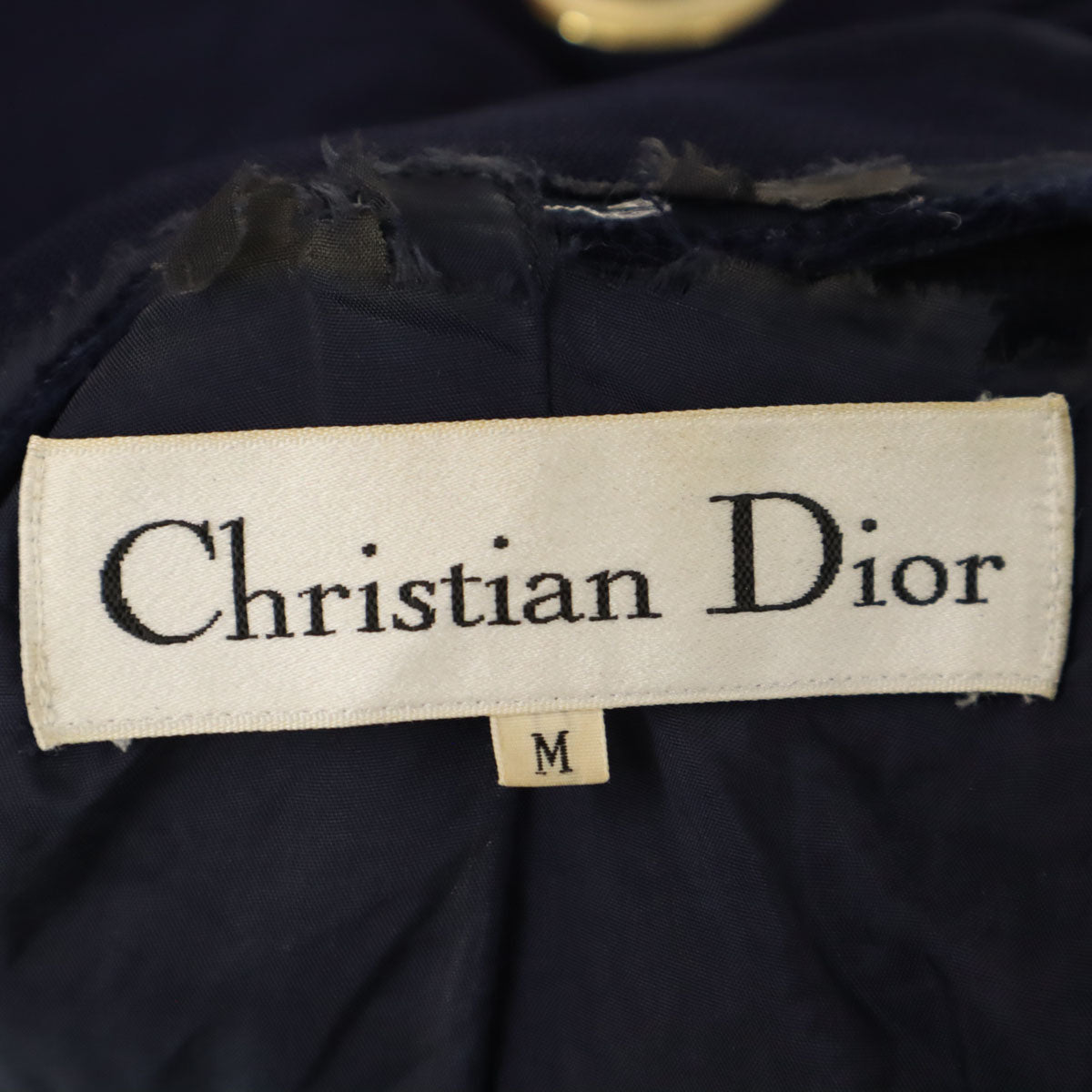 Christian Dior クリスチャンディオール 90s オールド ダブル ジャケット M ネイビー系 レディース