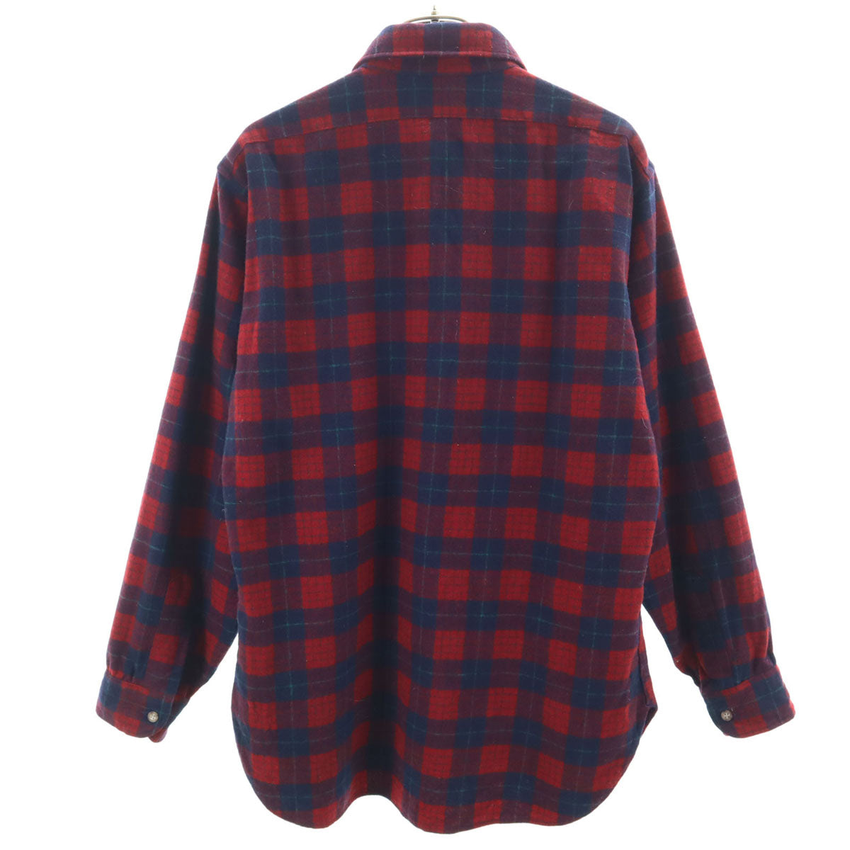 PENDLETON ペンドルトン 70s USA製 ヴィンテージ チェック柄 長袖 ネルシャツ M レッド メンズ