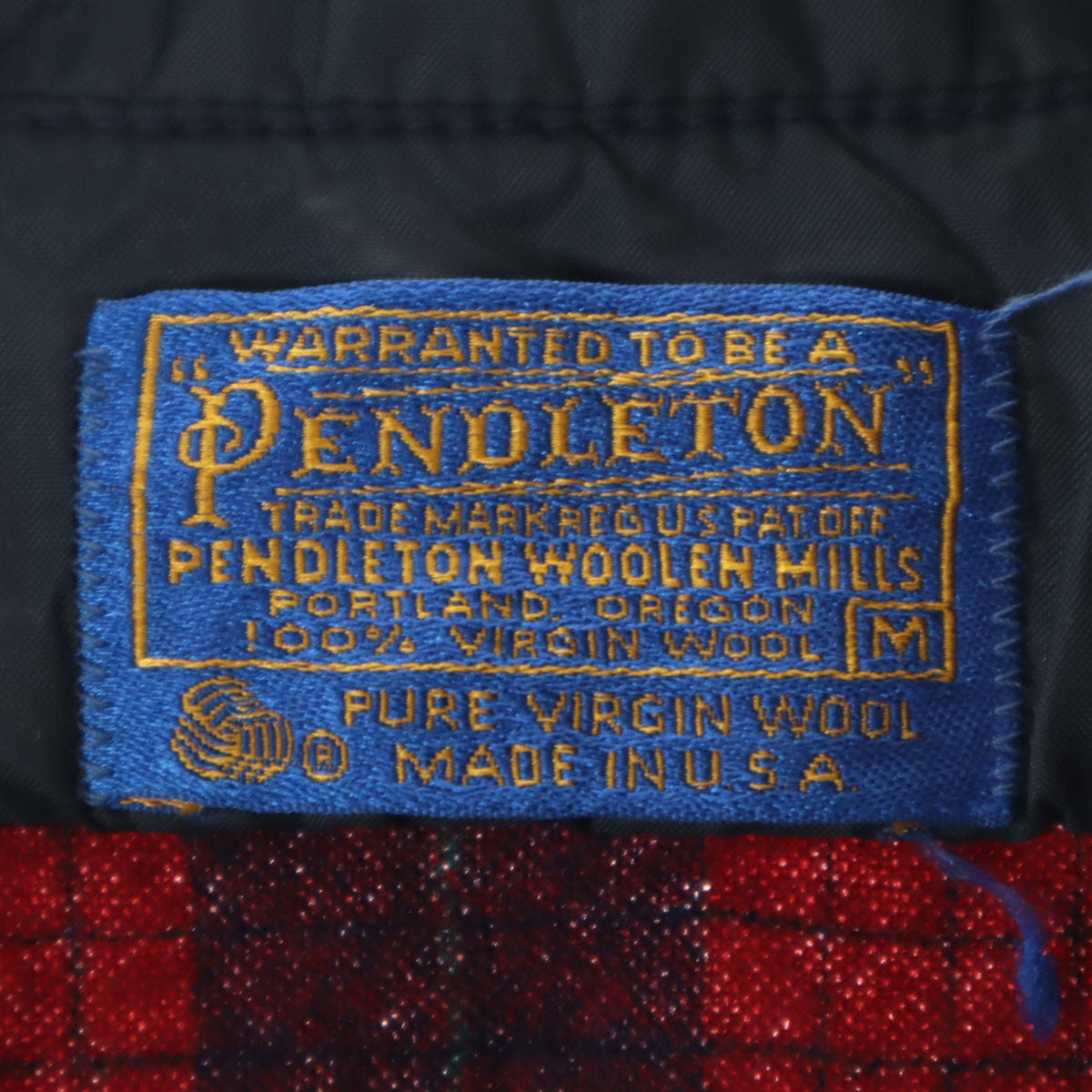 PENDLETON ペンドルトン 70s USA製 ヴィンテージ チェック柄 長袖 ネルシャツ M レッド メンズ