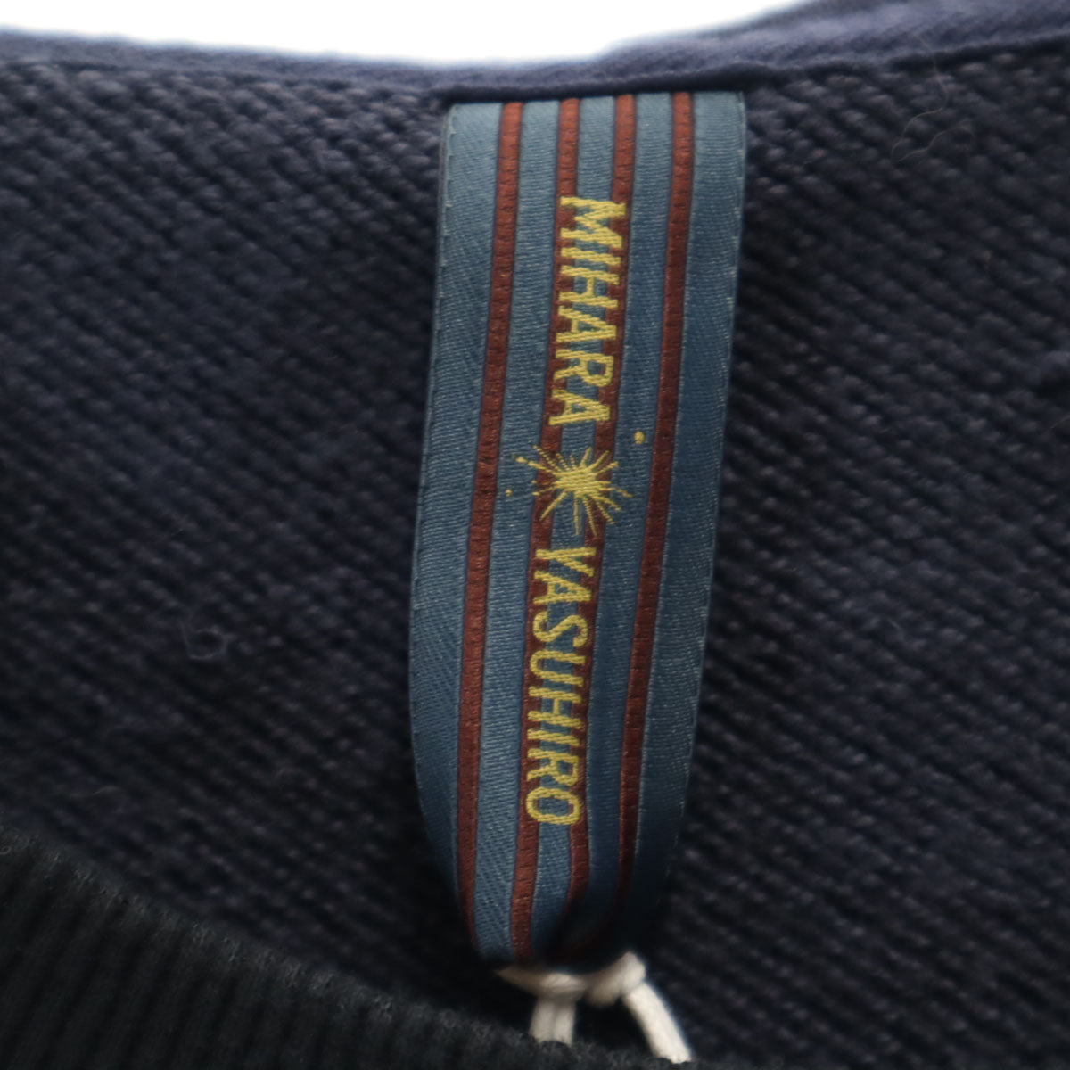 MIHARA YASUHIRO ミハラヤスヒロ 日本製 長袖 グランジ スウェットパーカー 44 ネイビー メンズ