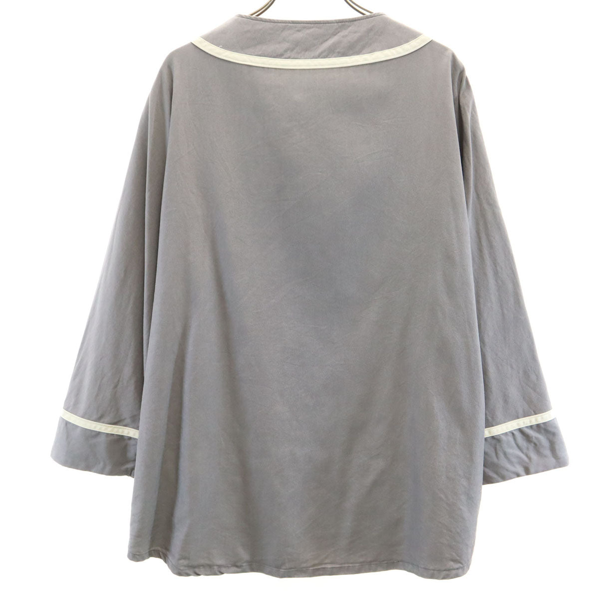 masterkey マスターキー 日本製 7分袖 ベースボール シャツ 1 グレー ドルマンスリーブ メンズ