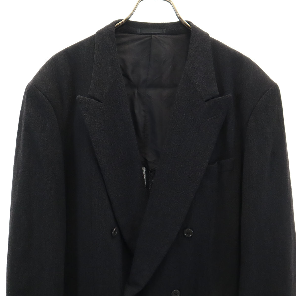 im product アイムプロダクト 90s 日本製 オールド ダブル テーラードジャケット 8 チャコールブラック イッセイミヤケ メンズ