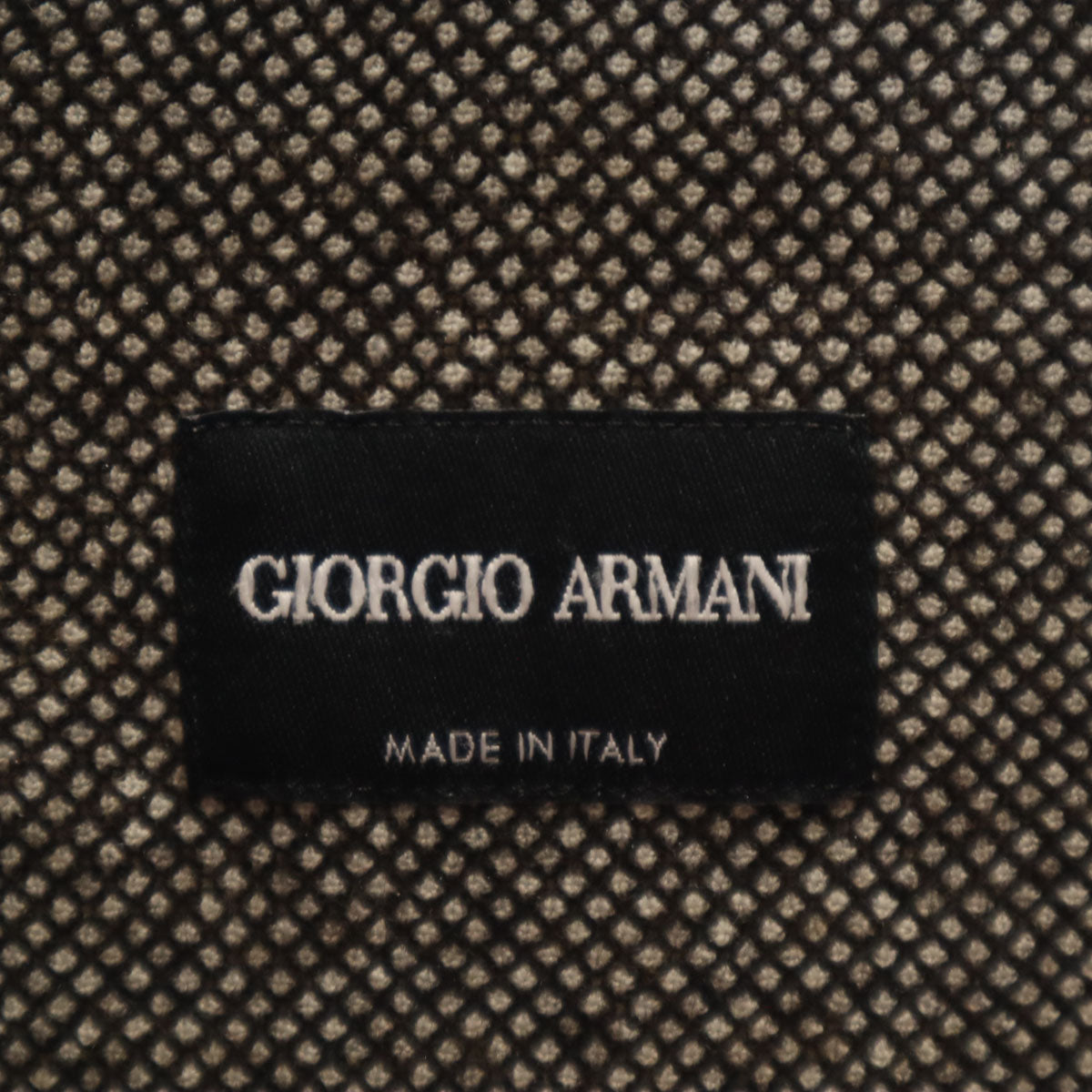 GIORGIO ARMANI ジョルジオアルマーニ イタリア製 ジップジャケット 40 ダークブラウン メンズ