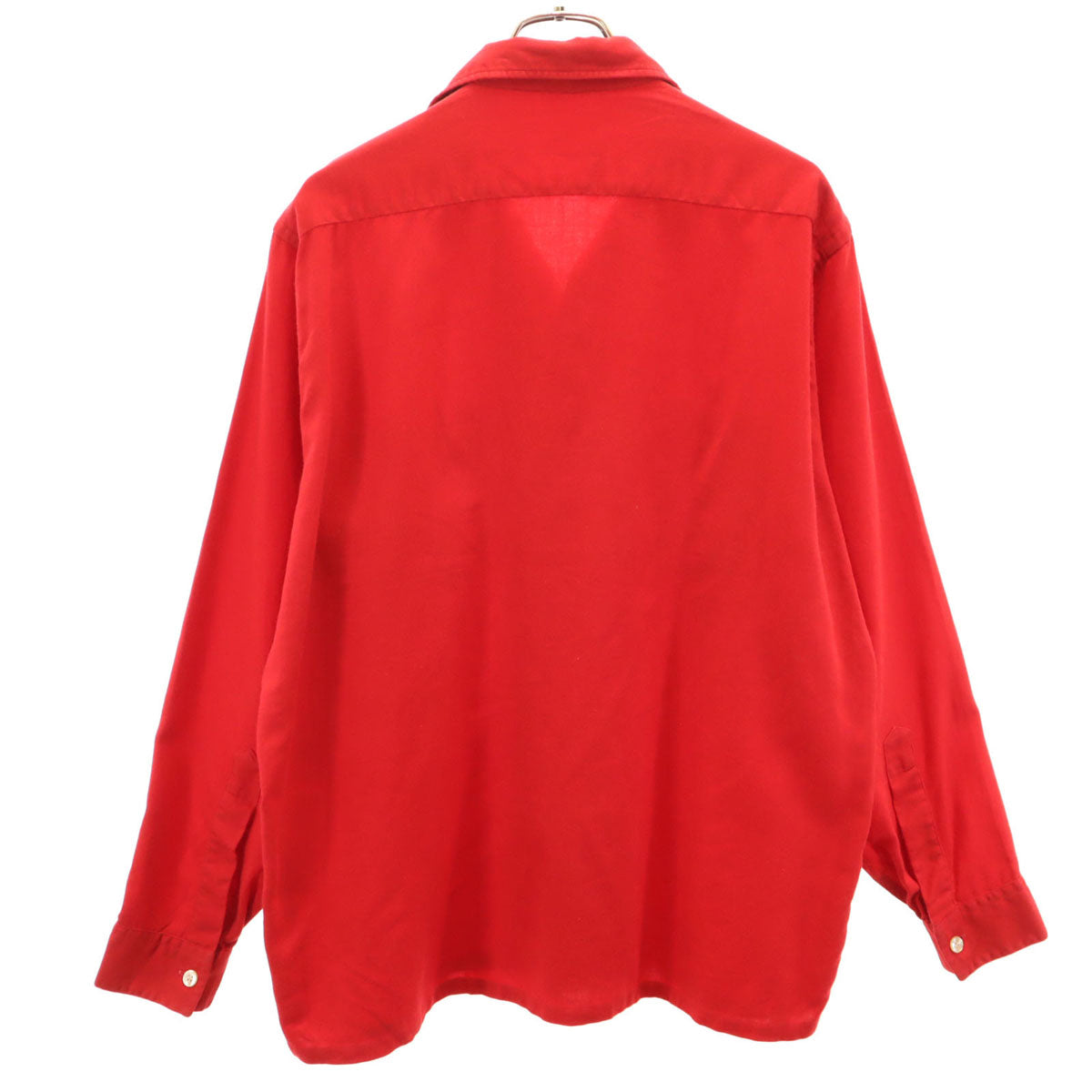デイトンズ 50s ヴィンテージ 長袖 オープンカラーシャツ レッド メンズ