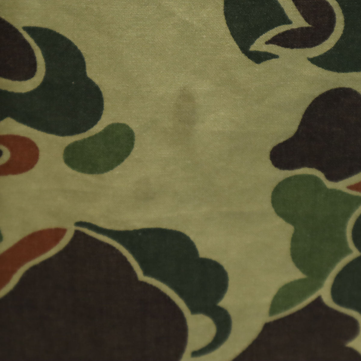 VINTAGE ヴィンテージ 70s ダックハンターカモ 長袖 ミリタリーシャツ オリーブ系 迷彩 メンズ