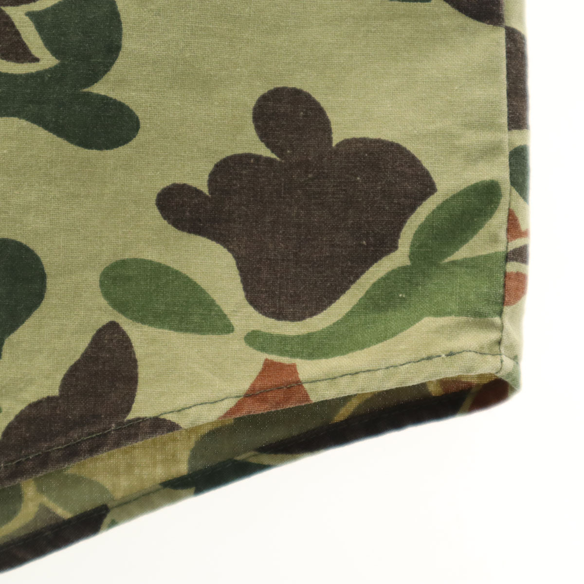 VINTAGE ヴィンテージ 70s ダックハンターカモ 長袖 ミリタリーシャツ オリーブ系 迷彩 メンズ