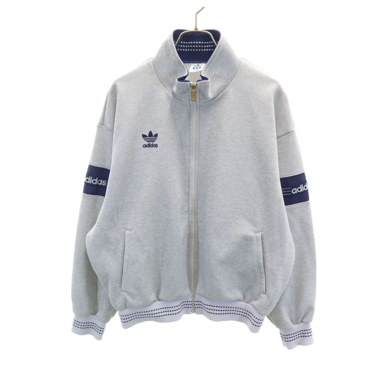 adidas アディダス 80s ヴィンテージ トラックジャケット L グレー ジャージ デサント メンズ