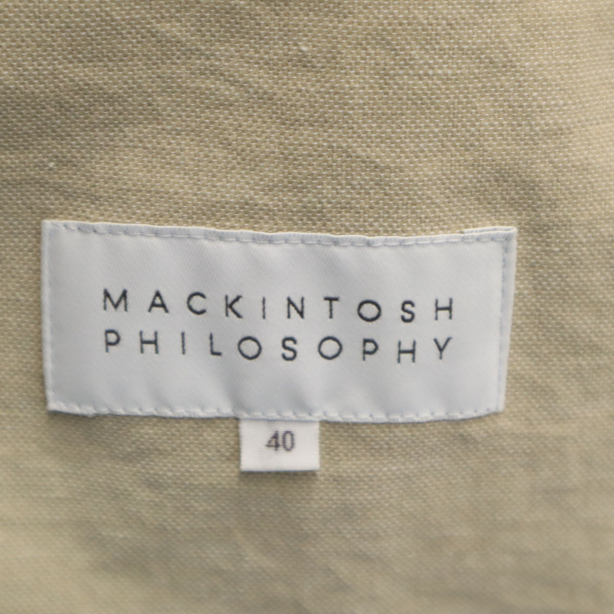MACKINTOSH PHILOSOPHY マッキントッシュフィロソフィー テーラードジャケット 40 ベージュ レディース