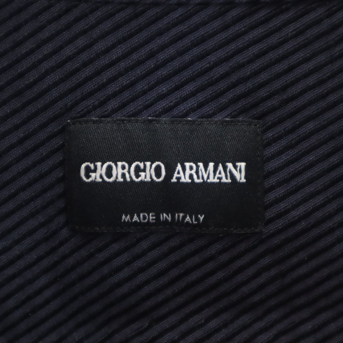 GIORGIO ARMANI ジョルジオアルマーニ イタリア製 長袖 シャツ 40 ネイビー メンズ