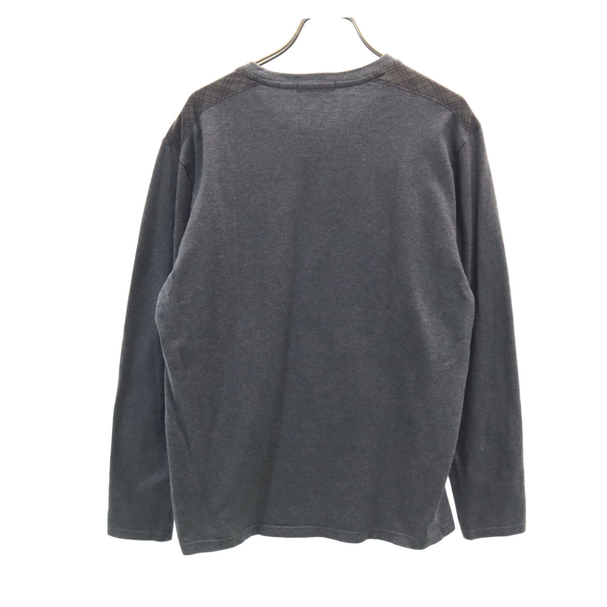 BURBERRY BLACK LABEL バーバリーブラックレーベル 日本製 長袖 Tシャツ 3 グレー 三陽商会 ロンT メンズ