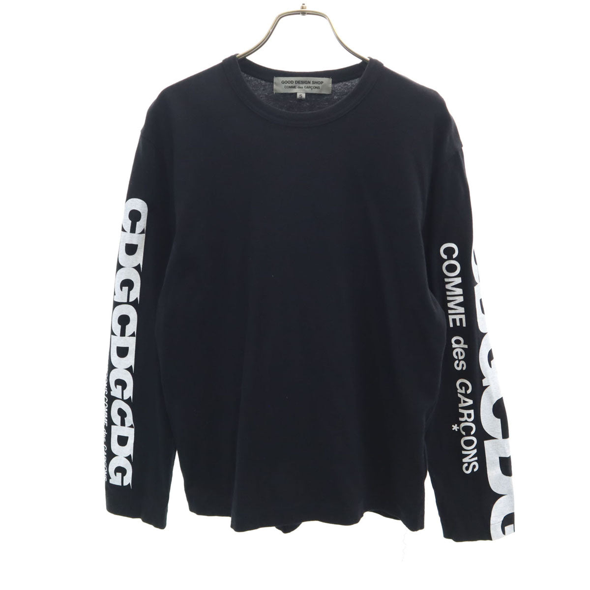 GOOD DESIGN SHOP COMME des GARCONS グッドデザインショップ コムデギャルソン 2017年 日本製 長袖 Tシャツ S ブラック ロンT メンズ