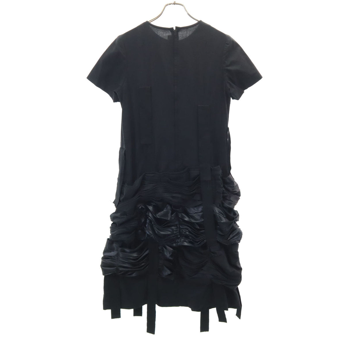 COMME des GARCONS コムデギャルソン 2014年 日本製 半袖 ワンピース S ブラック レディース