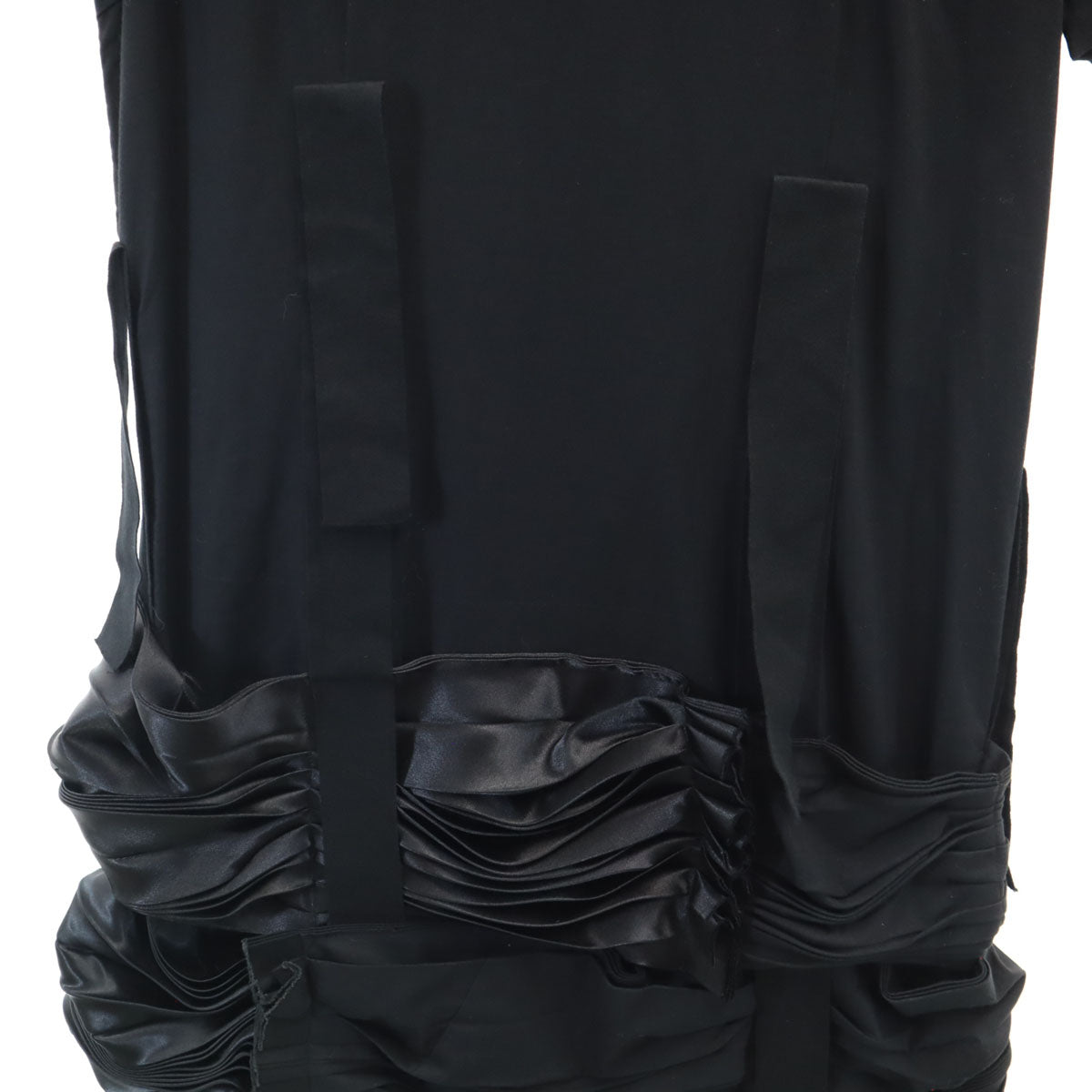 COMME des GARCONS コムデギャルソン 2014年 日本製 半袖 ワンピース S ブラック レディース