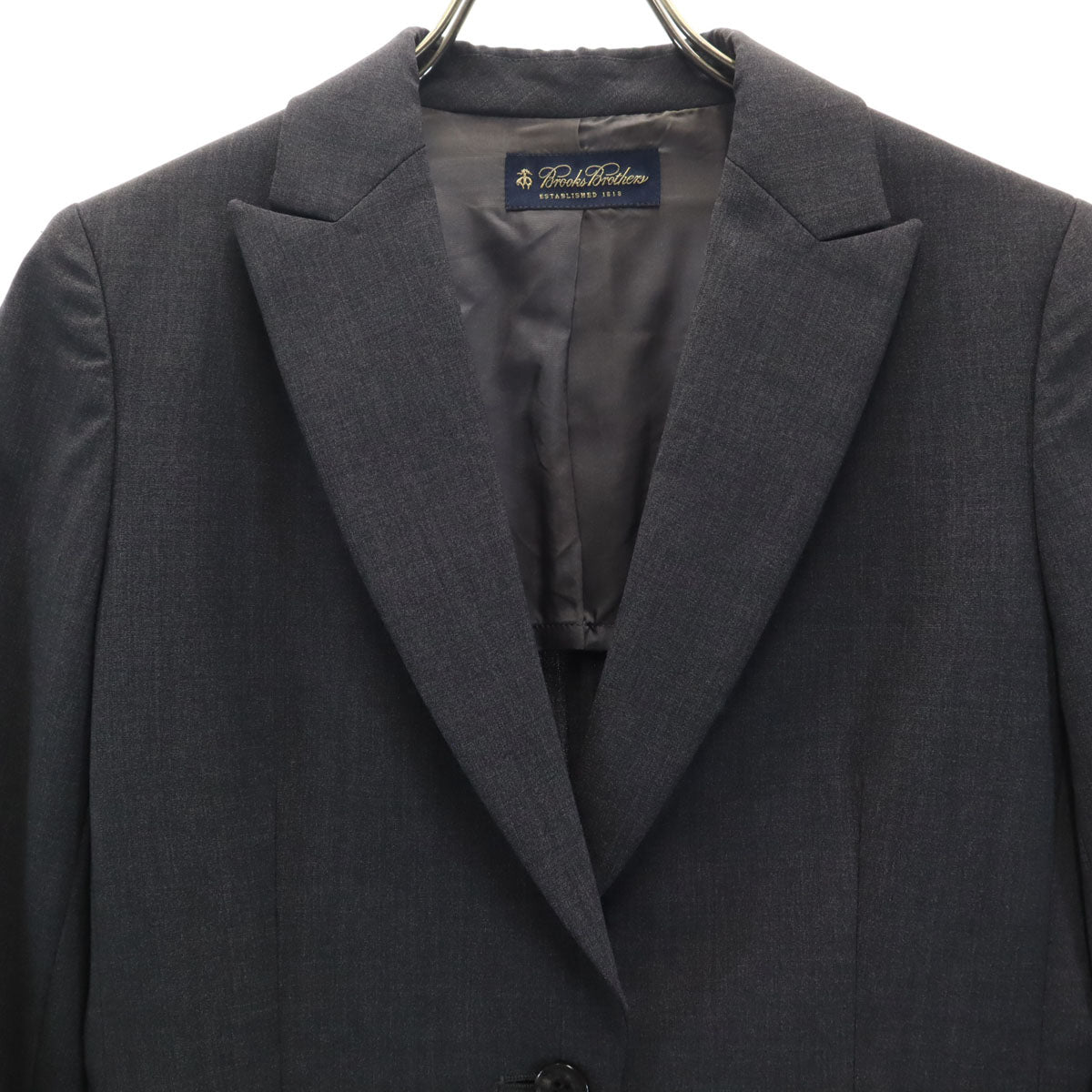 Brooks Brothers ブルックスブラザーズ パンツスーツ 上下 セットアップ 7AR グレー レディース