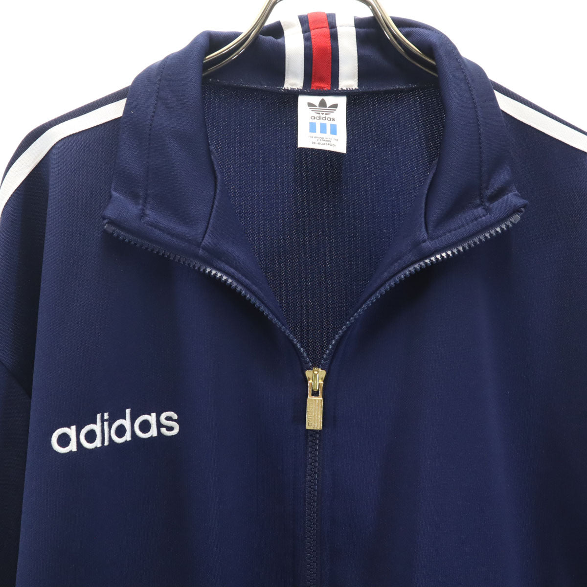 adidas アディダス 80s 日本製 ヴィンテージ トラックジャケット 上下 セットアップ O/XO ネイビー デサント メンズ