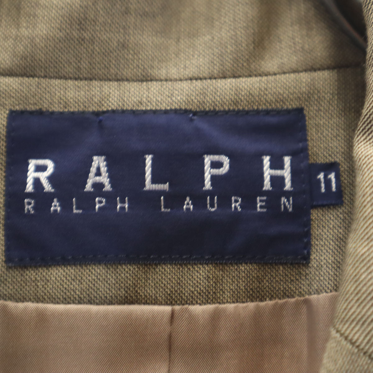 RALPH RALPH LAUREN ラルフラルフローレン 日本製 パンツスーツ 上下 セットアップ 11 カーキブラウン レディース