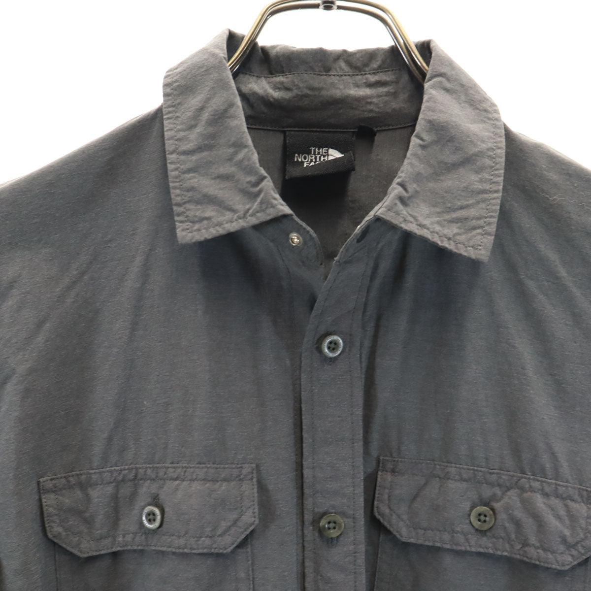 THE NORTH FACE ノースフェイス 長袖 サイエンス ムーブメント ダンガリー キャノピー シャツワンピース S チャコールグレー アウトドア NRW11762 ロールアップ袖 レディース