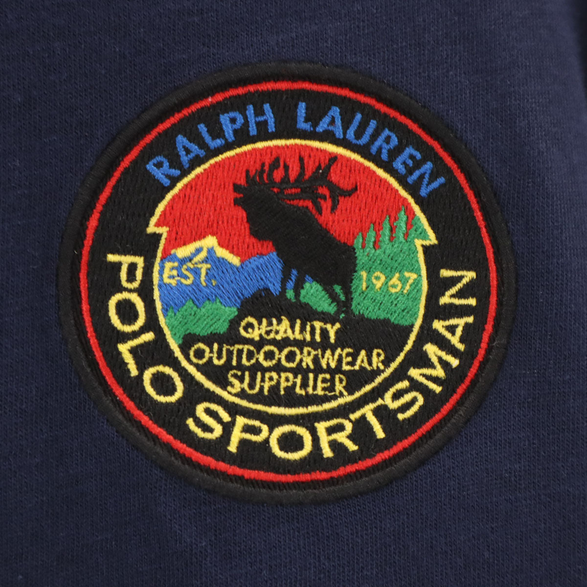 POLO COUNTRY RALPH LAUREN ポロカントリー ラルフローレン バックプリント 長袖 Tシャツ M ネイビー ロンT メンズ