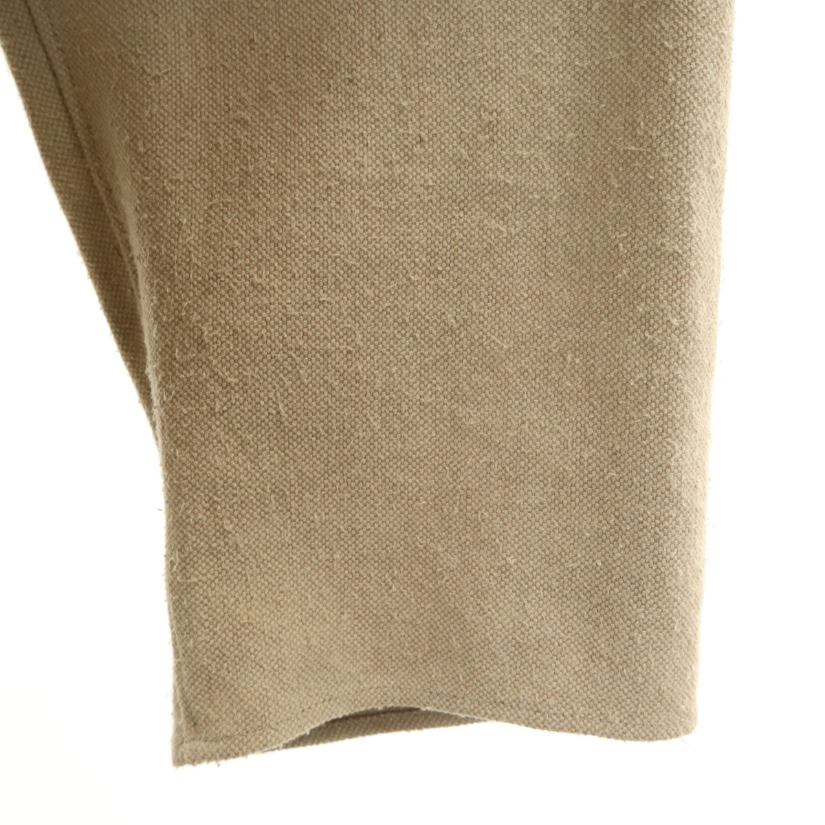 未使用 SOVEREIGN UNITED ARROWS ソブリン ユナイテッドアローズ シルク リネン 長袖 スキッパー シャツ L ベージュ メンズ