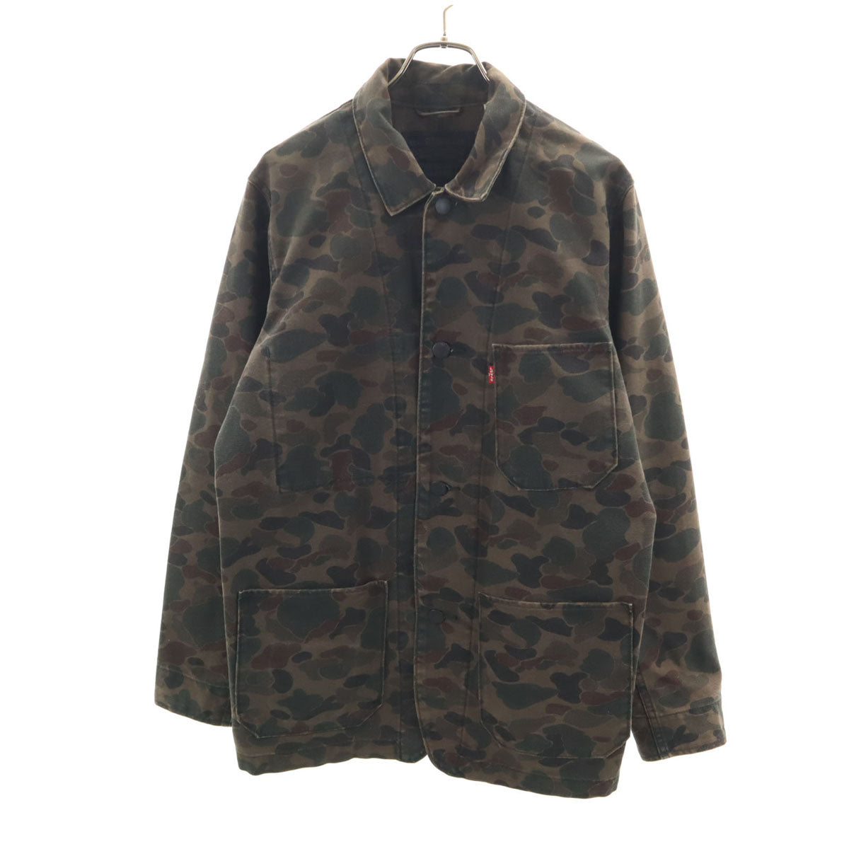 Levi's リーバイス カモフラ柄 カバーオール M カーキ系 迷彩 メンズ