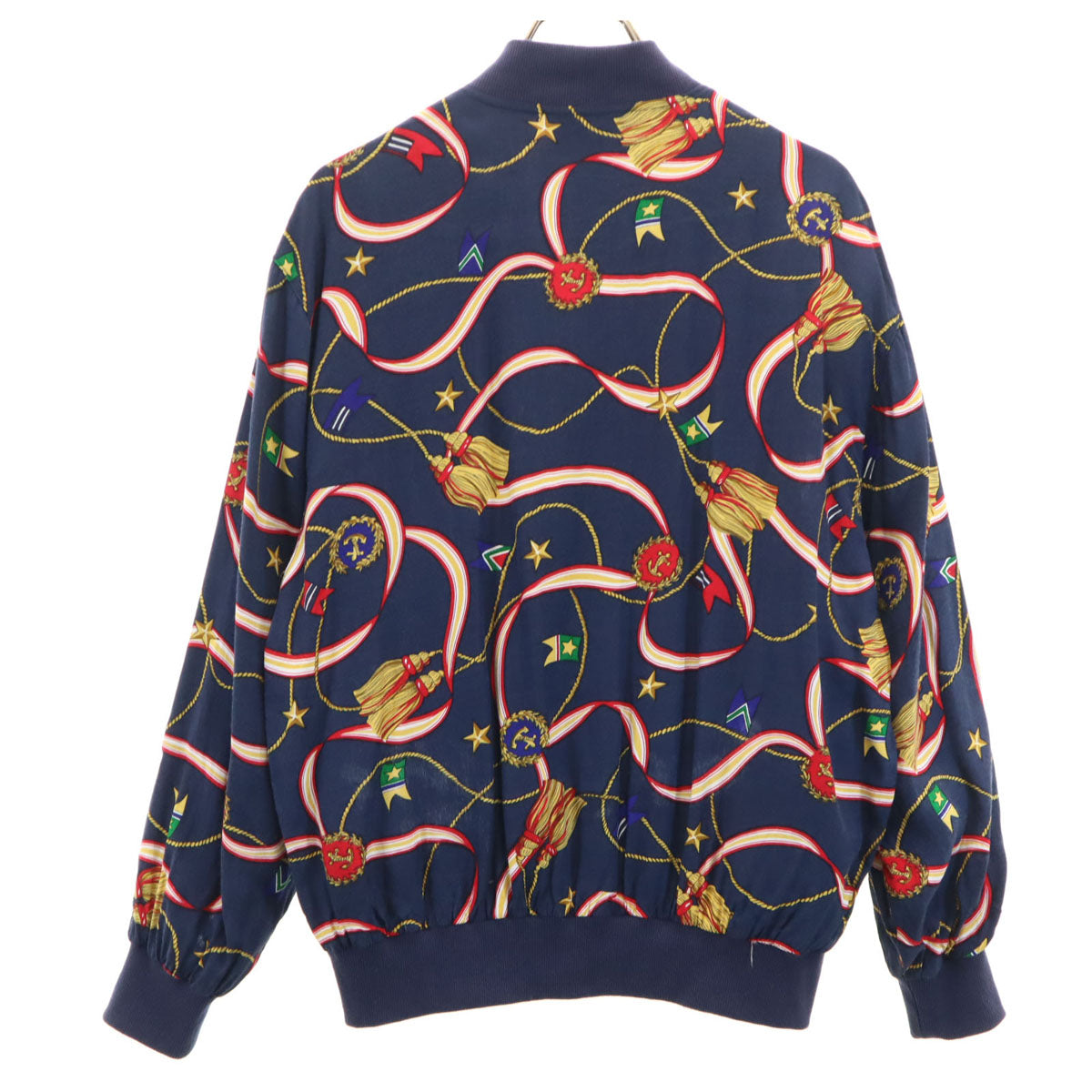 ALFRED DUNNER アルフレッドダナー 90s オールド 総柄 ブルゾン 12 ネイビー ジャケット レディース