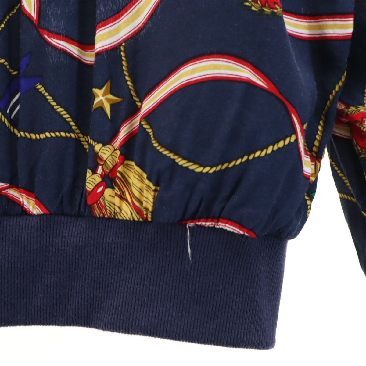 ALFRED DUNNER アルフレッドダナー 90s オールド 総柄 ブルゾン 12 ネイビー ジャケット レディース