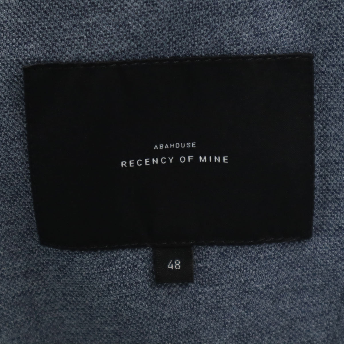 ABAHOUSE RECENCY OF MINE アバハウス リーセンシーオブマイン リネンライク スーツ 上下 セットアップ 48/50 ネイビー メンズ