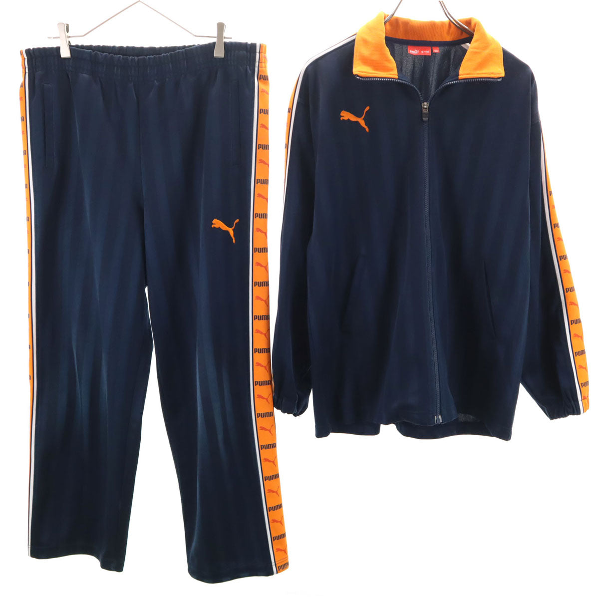 PUMA プーマ トラックジャケット 上下 セットアップ S-M/M ネイビー ジャージ メンズ