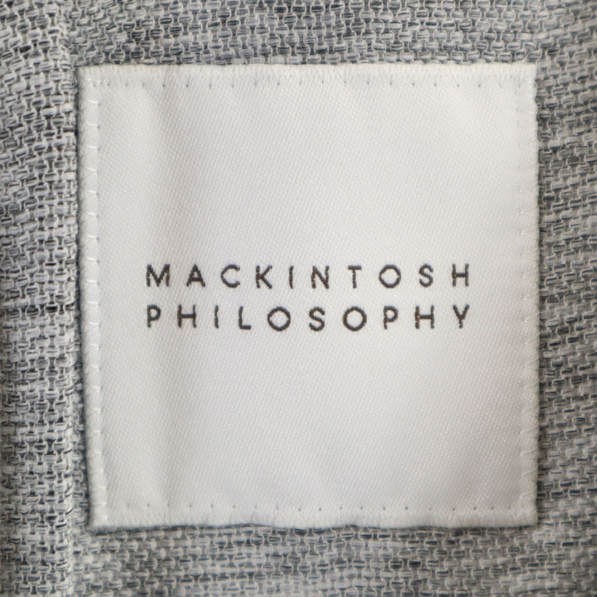 MACKINTOSH PHILOSOPHY マッキントッシュフィロソフィー テーラードジャケット 40R グレー アンコン メンズ