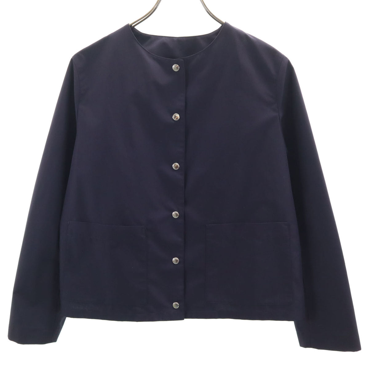 MACKINTOSH PHILOSOPHY マッキントッシュフィロソフィー ノーカラージャケット 38 ネイビー レディース