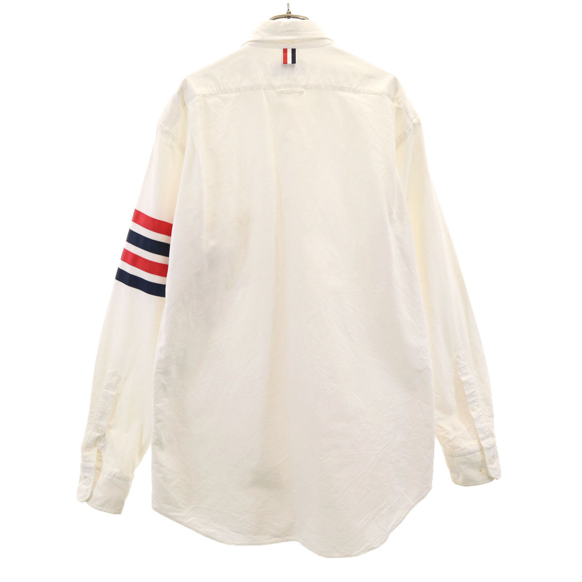 THOM BROWNE トムブラウン イタリア製 長袖 ボタンダウンシャツ 5 アイボリー メンズ