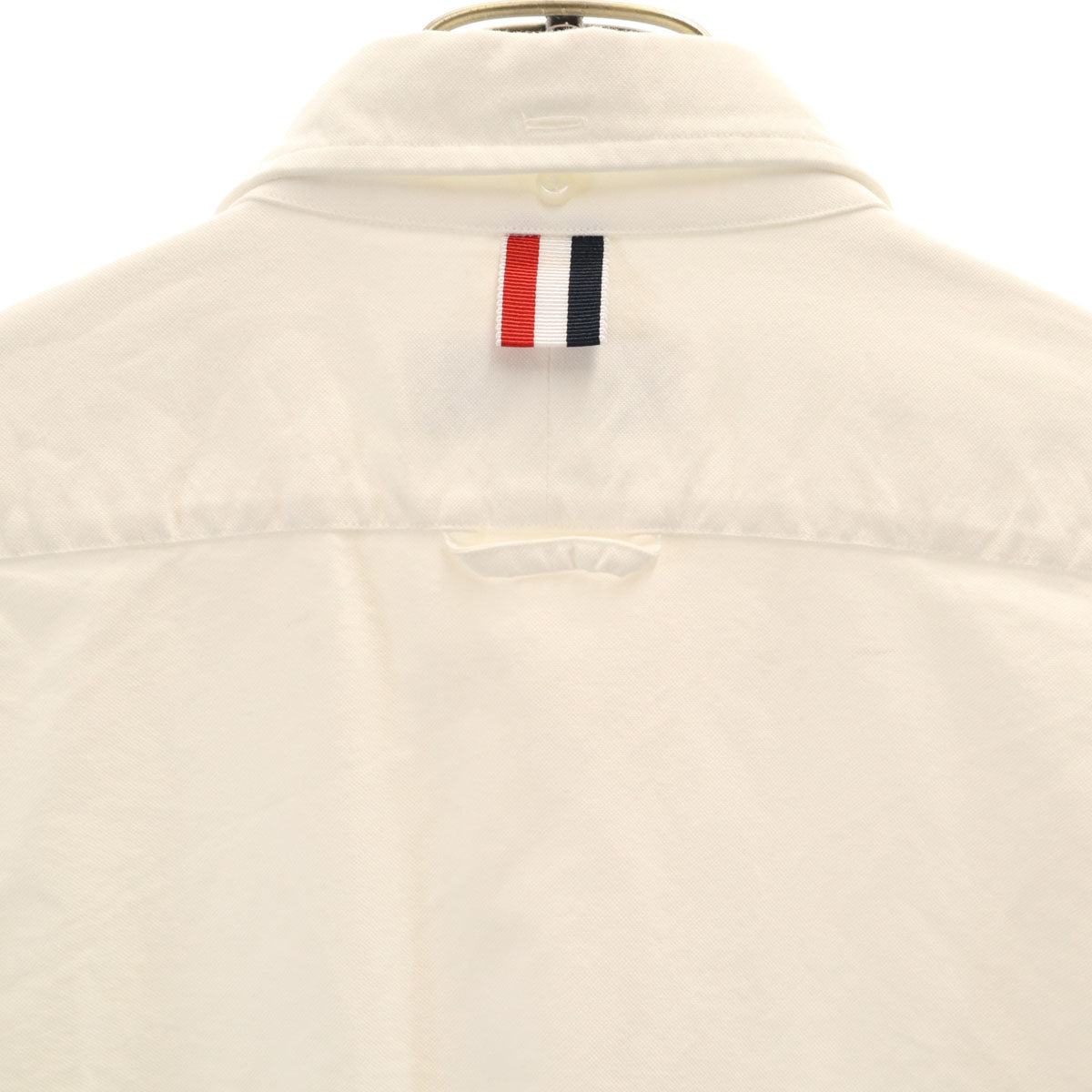 THOM BROWNE トムブラウン イタリア製 長袖 ボタンダウンシャツ 5 アイボリー メンズ