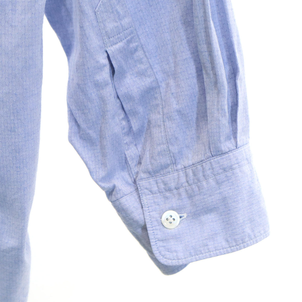 COMME des GARCONS HOMME コムデギャルソンオム 80s 日本製 オールド 長袖 コットンシャツ ブルー系 メンズ