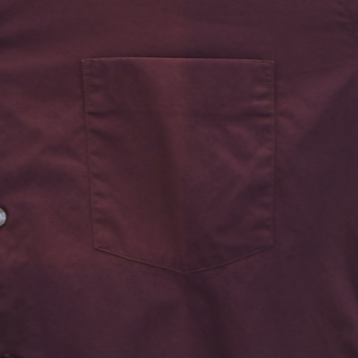 COMME des GARCONS SHIRT コムデギャルソンシャツ フランス製 長袖 コットンシャツ XS ワインレッド メンズ