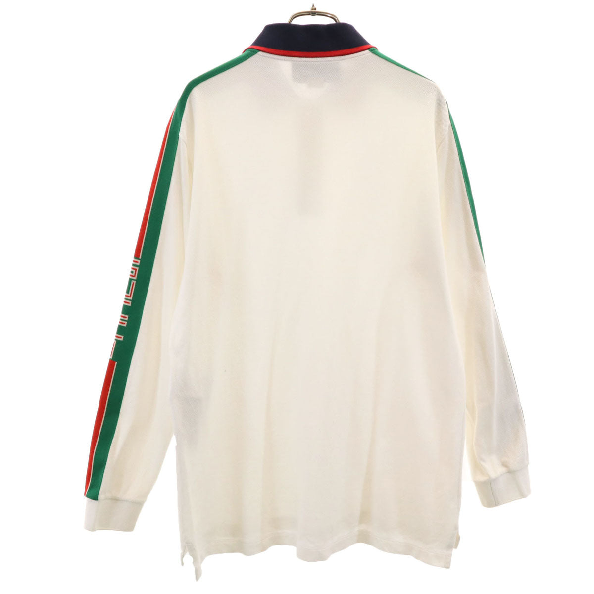 GUCCI グッチ イタリア製 長袖 ポロシャツ S ホワイト メンズ