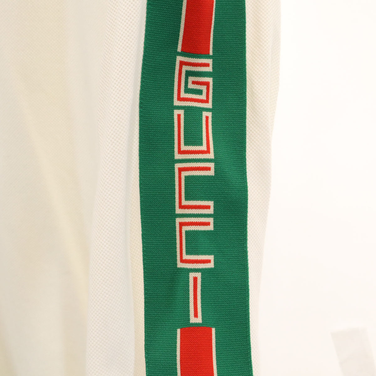 GUCCI グッチ イタリア製 長袖 ポロシャツ S ホワイト メンズ