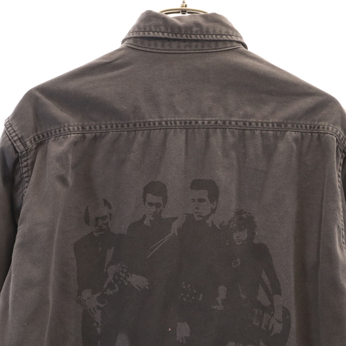 HYSTERIC GLAMOUR ヒステリックグラマー THE CRAMPS ザ クランプス コラボ 日本製 長袖 シャツ M チャコールグレー メンズ