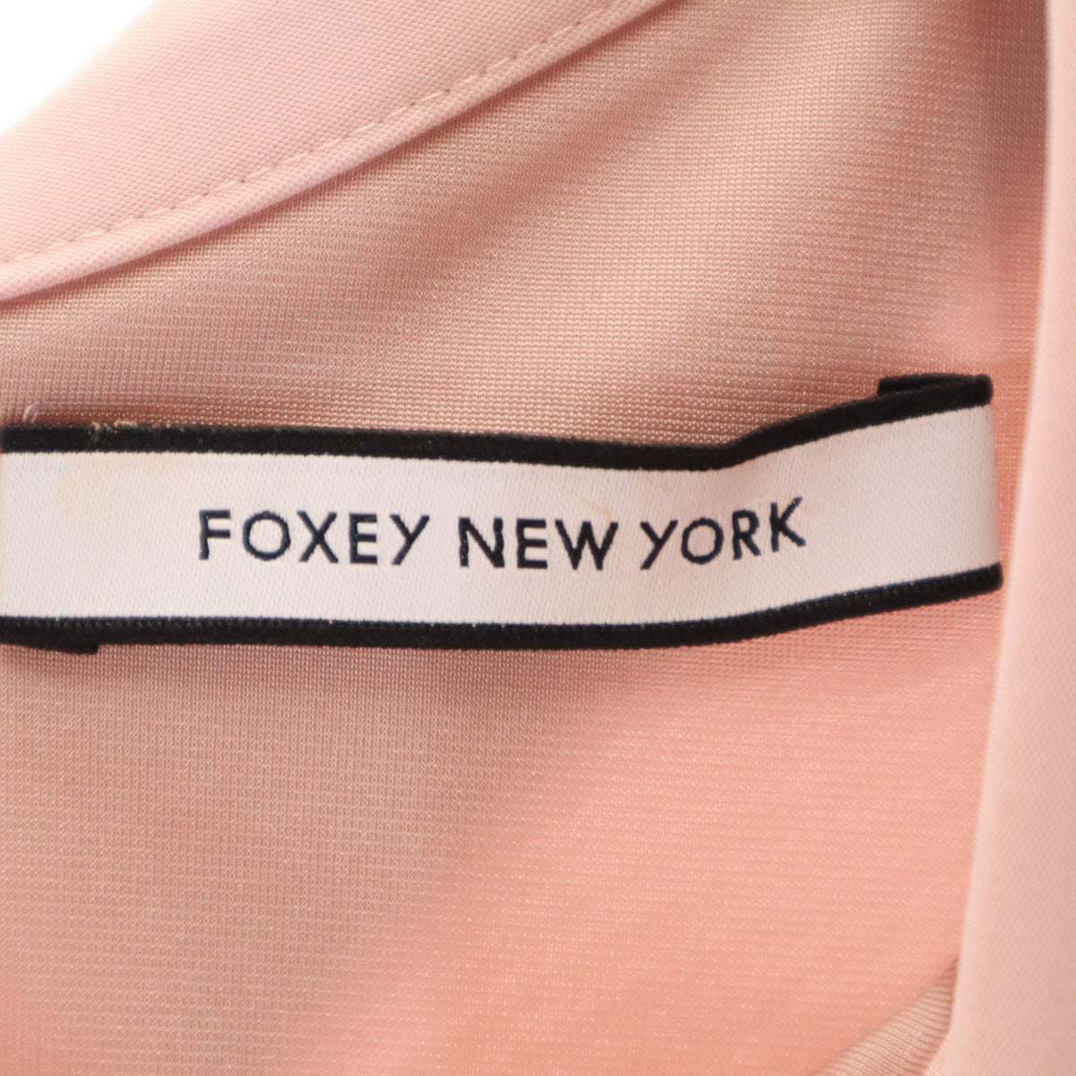 FOXEY NEW YORK フォクシーニューヨーク 日本製 ノースリーブ ワンピース 42 ピンク レディース