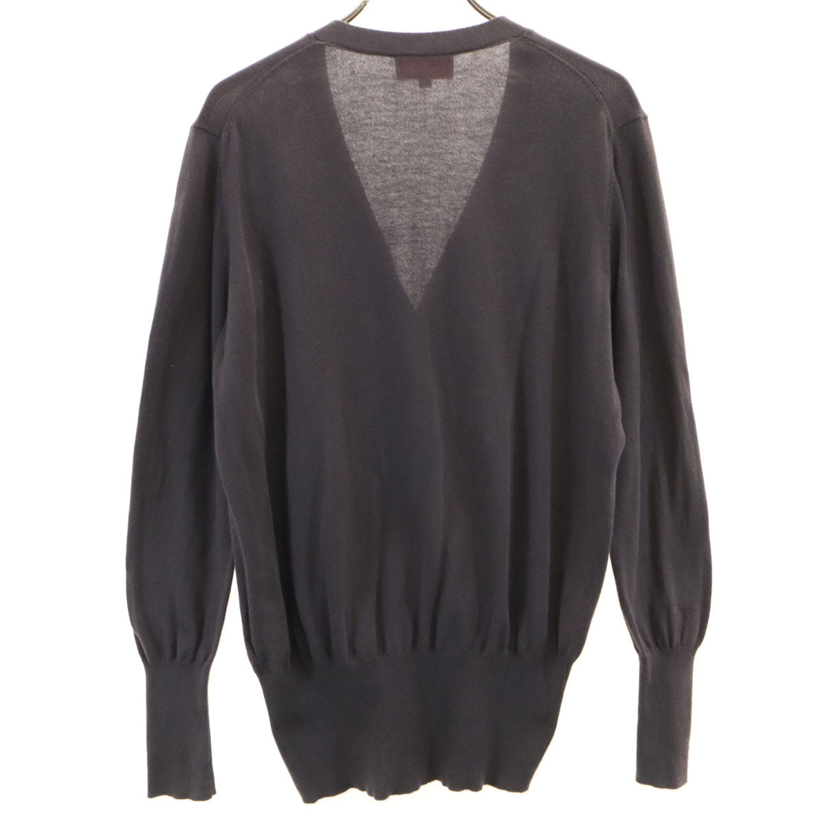 Vivienne Westwood RED LABEL ヴィヴィアンウエストウッドレッドレーベル 長袖 Vネック ニットカーディガン 2 チャコールグレー レディース