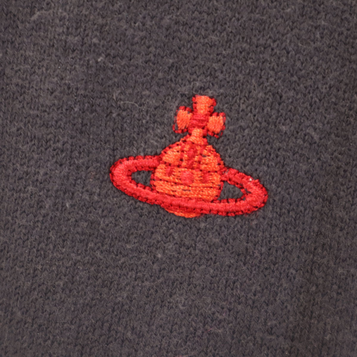Vivienne Westwood RED LABEL ヴィヴィアンウエストウッドレッドレーベル 長袖 Vネック ニットカーディガン 2 チャコールグレー レディース