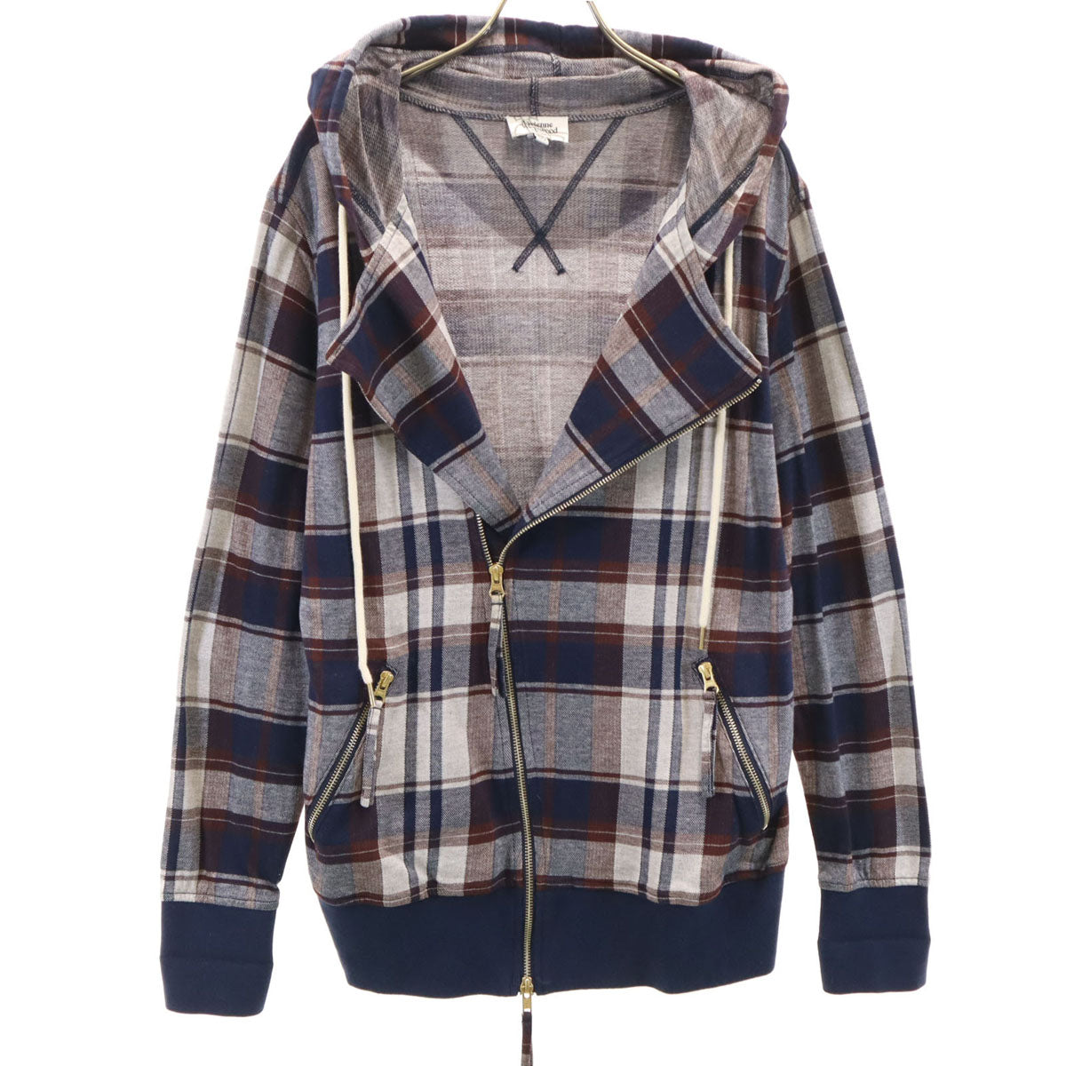古着 Vivienne Westwood ヴィヴィアンウエストウッド イタリア製 オールド チェック柄 長袖 シャツ 1 ネイビー レディース Vivienne Westwood - 古着 Vivienne Westwood ヴィヴィアンウエスト