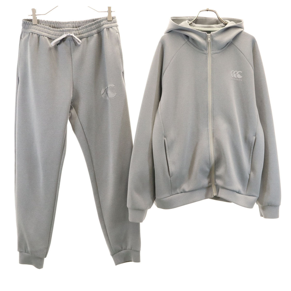 CANTERBURY OF NEW ZEALAND カンタベリー ジップパーカー 上下 セットアップ L グレー メンズ